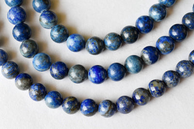 Lapis Lazuli Beads, Natural Round Crystal Beads 6mm to 12mm