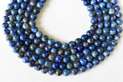 Lapis Lazuli Beads, Natural Round Crystal Beads 6mm to 12mm