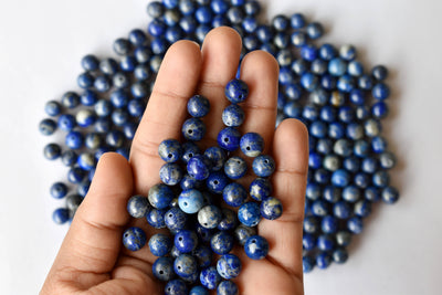 Lapis Lazuli Beads, Natural Round Crystal Beads 6mm to 12mm