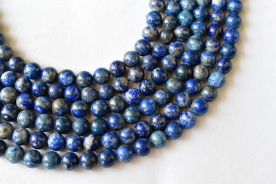 Lapis Lazuli Beads, Natural Round Crystal Beads 6mm to 12mm