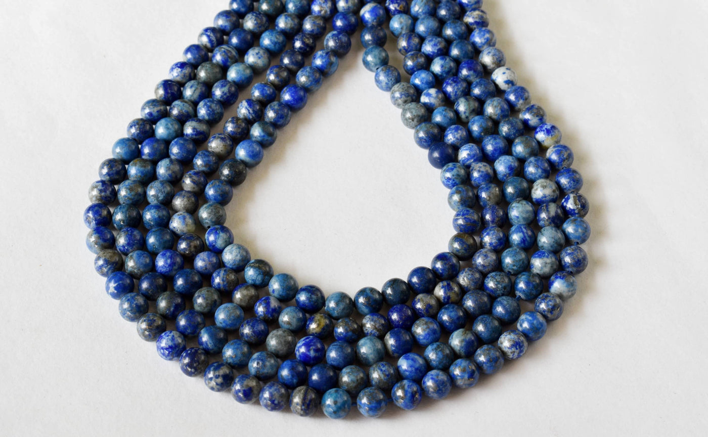 Lapis Lazuli Beads, Natural Round Crystal Beads 6mm to 12mm