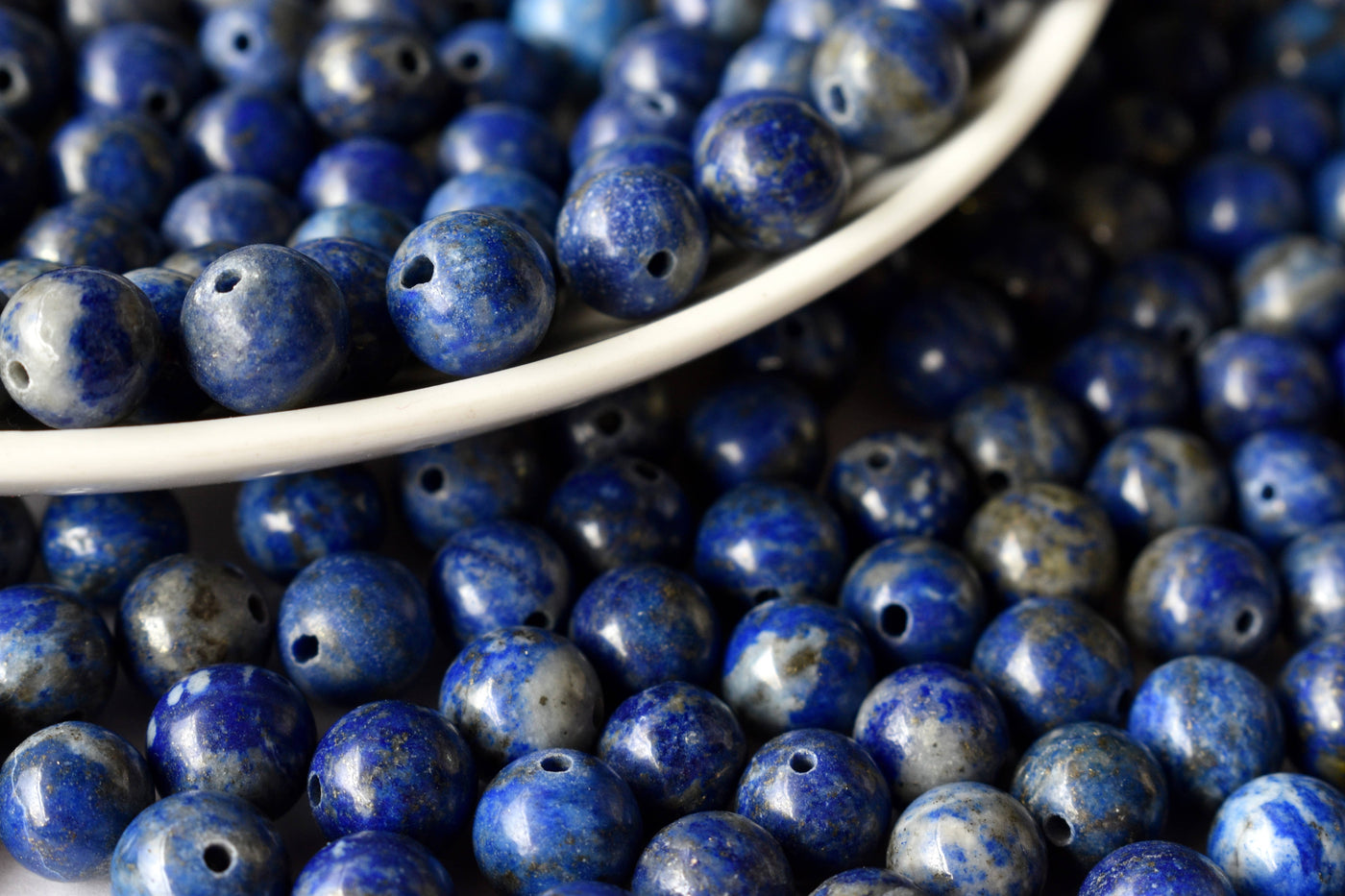 Lapis Lazuli Beads, Natural Round Crystal Beads 6mm to 12mm