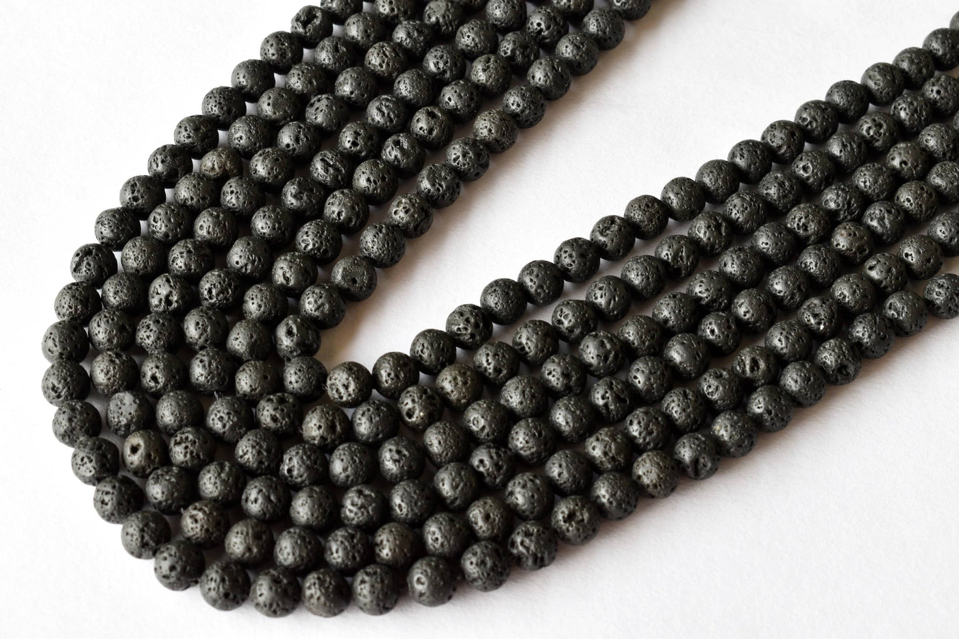 Lava Beads, Natural Round Crystal Beads 4mm to 12mm