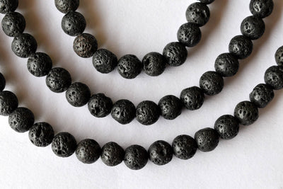 Lava Beads, Natural Round Crystal Beads 4mm to 12mm