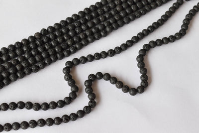 Lava Beads, Natural Round Crystal Beads 4mm to 12mm