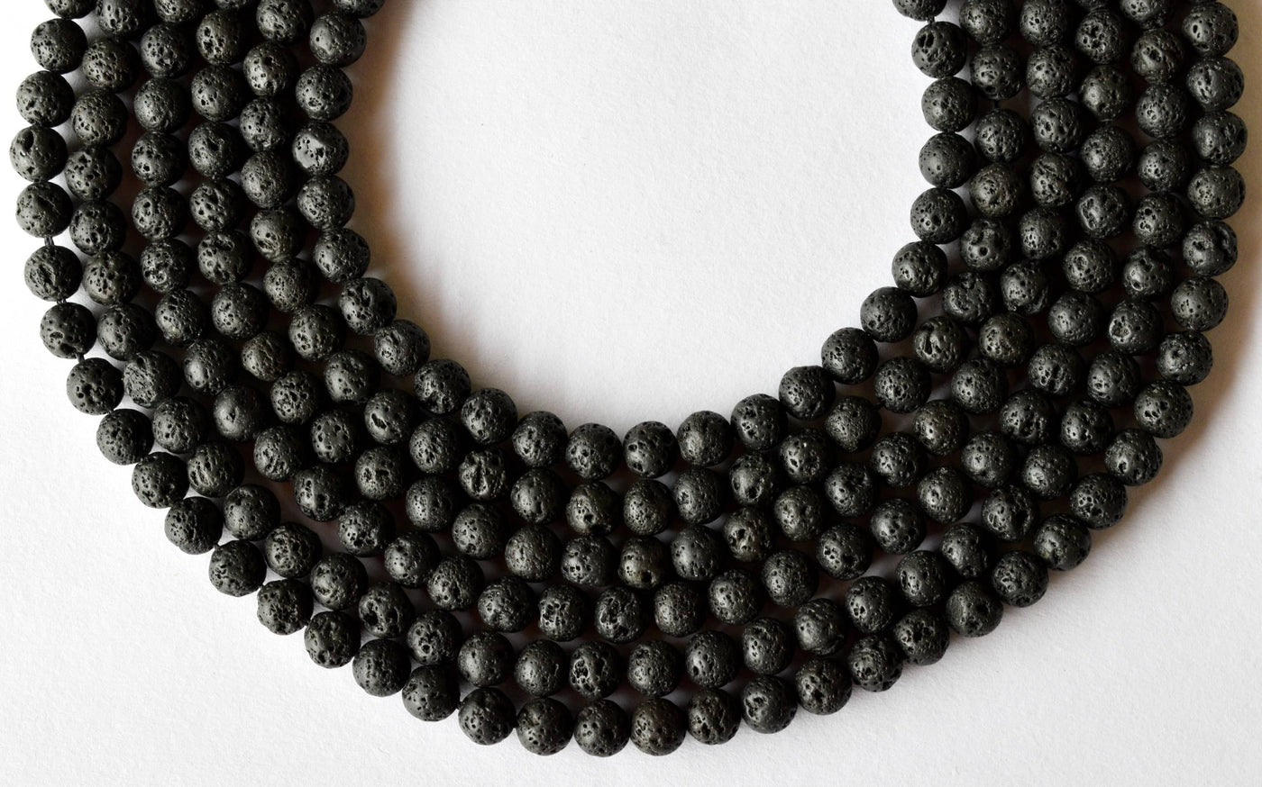 Lava Beads, Natural Round Crystal Beads 4mm to 12mm