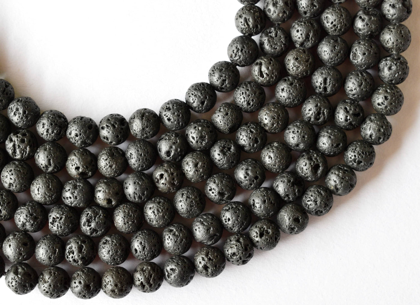 Lava Beads, Natural Round Crystal Beads 4mm to 12mm