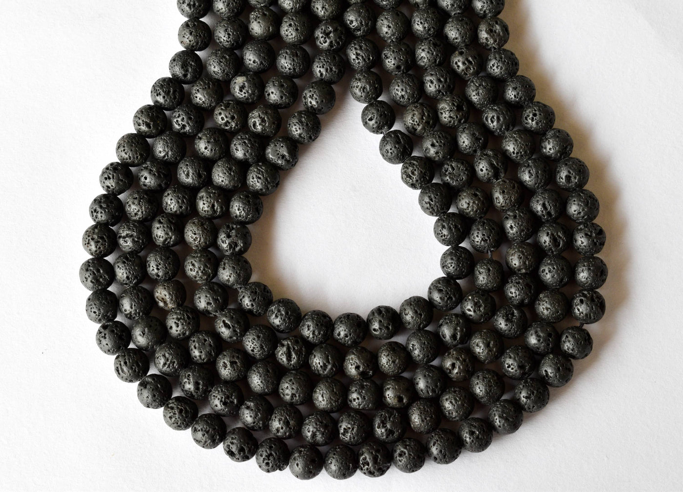 Lava Beads, Natural Round Crystal Beads 4mm to 12mm