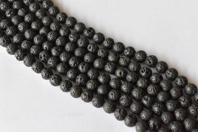 Lava Beads, Natural Round Crystal Beads 4mm to 12mm