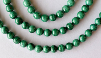 Malachite Beads, Natural Round Crystal Beads 6mm, 8mm