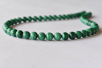 Malachite Beads, Natural Round Crystal Beads 6mm, 8mm