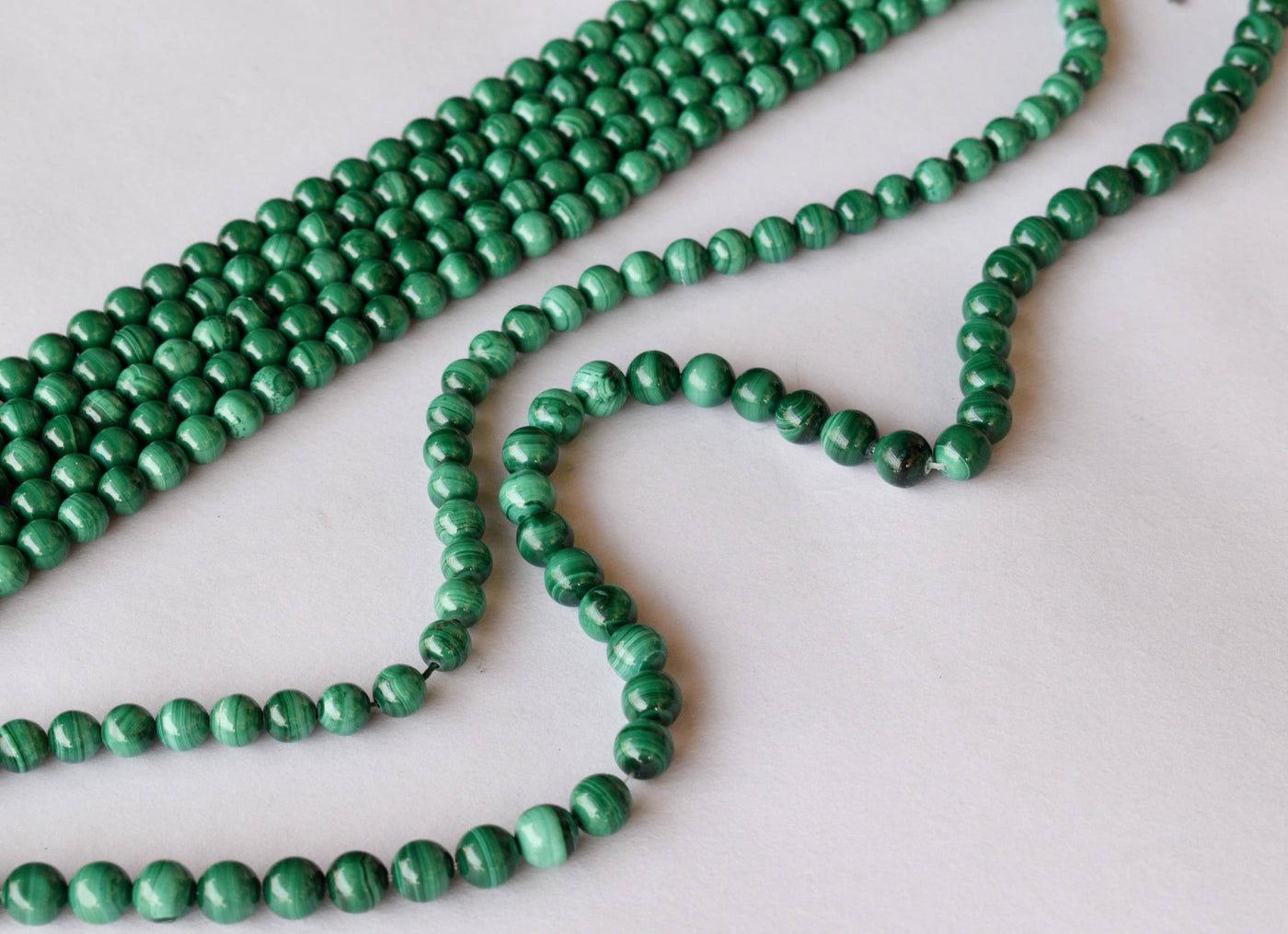 Malachite Beads, Natural Round Crystal Beads 6mm, 8mm