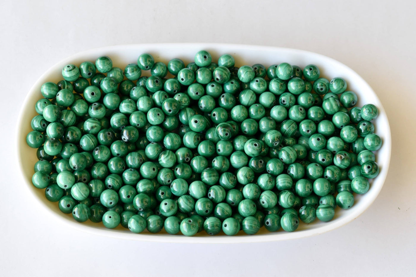 Malachite Beads, Natural Round Crystal Beads 6mm, 8mm