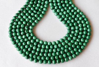 Malachite Beads, Natural Round Crystal Beads 6mm, 8mm