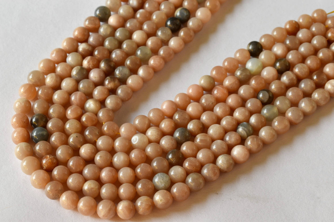 Moonstone Beads, Natural Round Crystal Beads 4mm to 12mm