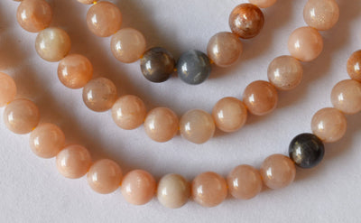 Moonstone Beads, Natural Round Crystal Beads 4mm to 12mm