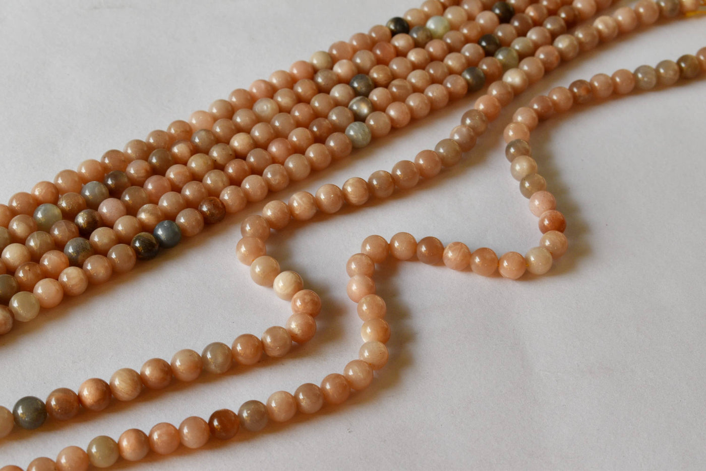 Moonstone Beads, Natural Round Crystal Beads 4mm to 12mm