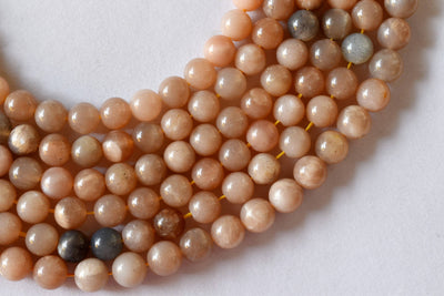 Moonstone Beads, Natural Round Crystal Beads 4mm to 12mm