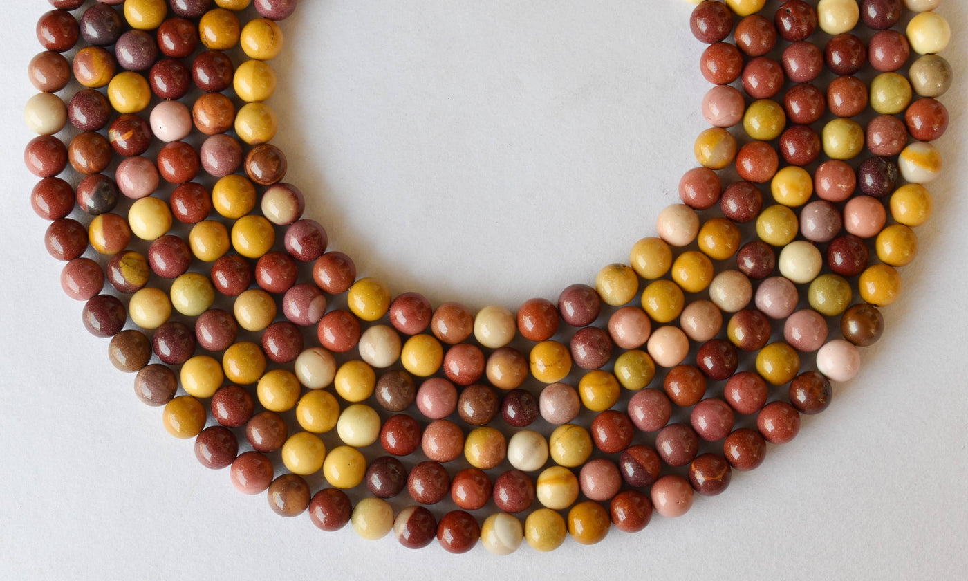 Mookaite Beads, Natural Round Crystal Beads 4mm to 12mm