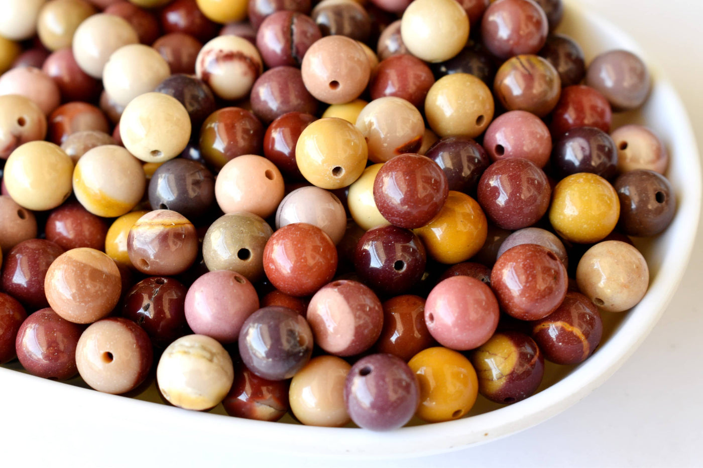 Mookaite Beads, Natural Round Crystal Beads 4mm to 12mm