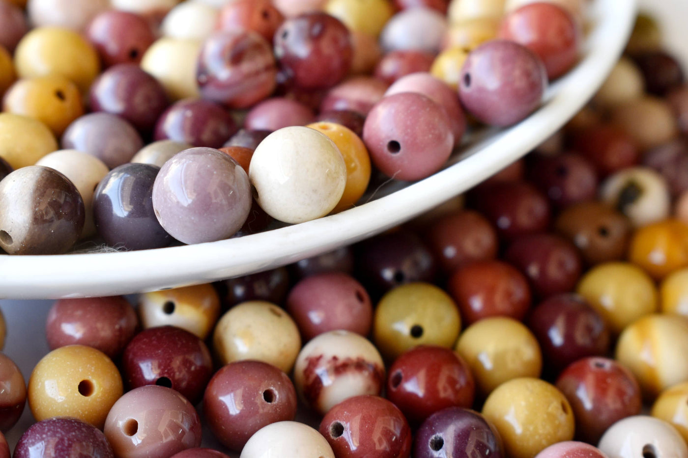 Mookaite Beads, Natural Round Crystal Beads 4mm to 12mm