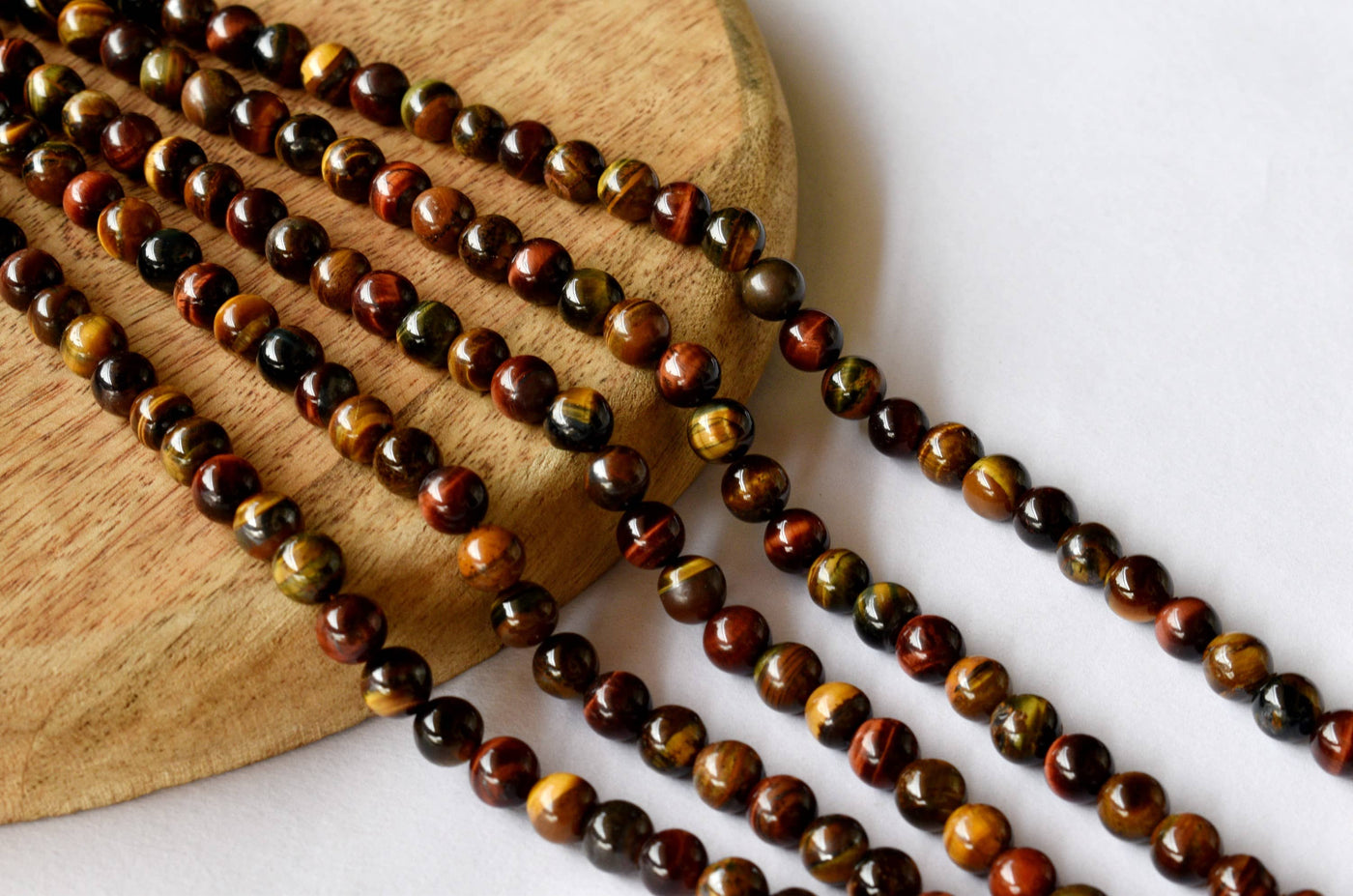 Multi Tiger Eye Beads, Natural Round Crystal Beads 6mm to 10mm