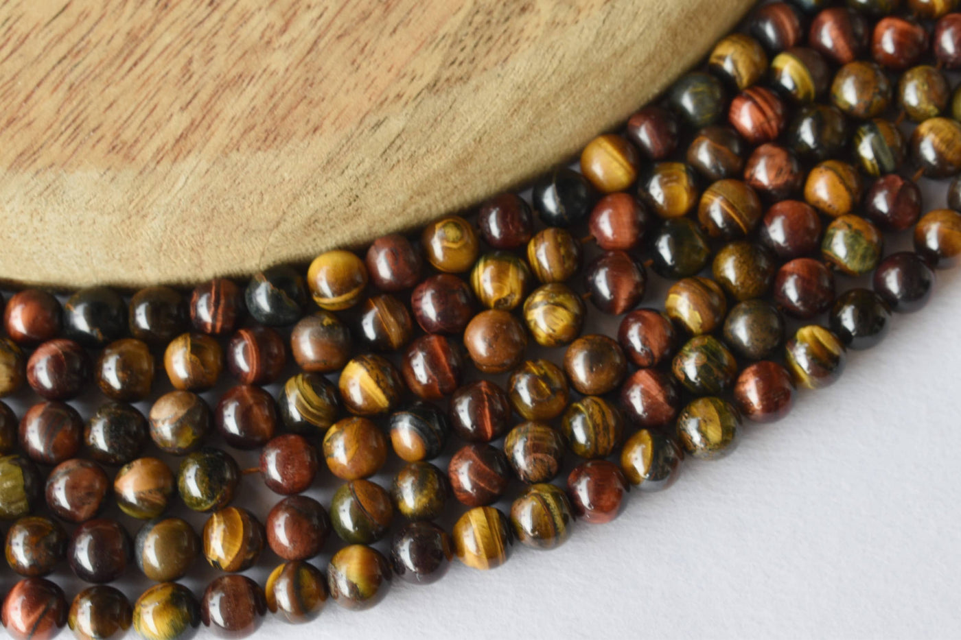 Multi Tiger Eye Beads, Natural Round Crystal Beads 6mm to 10mm