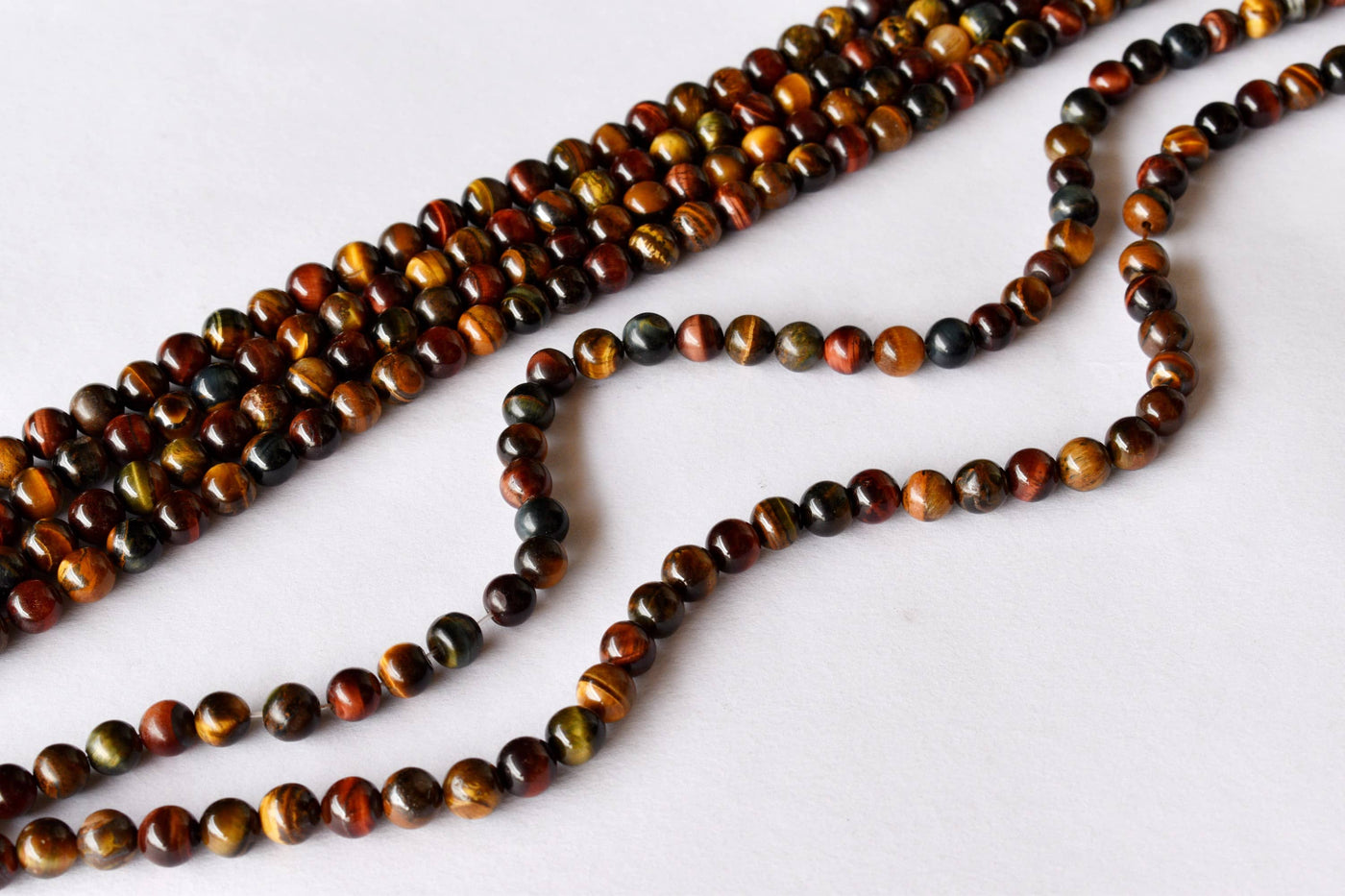 Multi Tiger Eye Beads, Natural Round Crystal Beads 6mm to 10mm