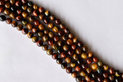 Multi Tiger Eye Beads, Natural Round Crystal Beads 6mm to 10mm