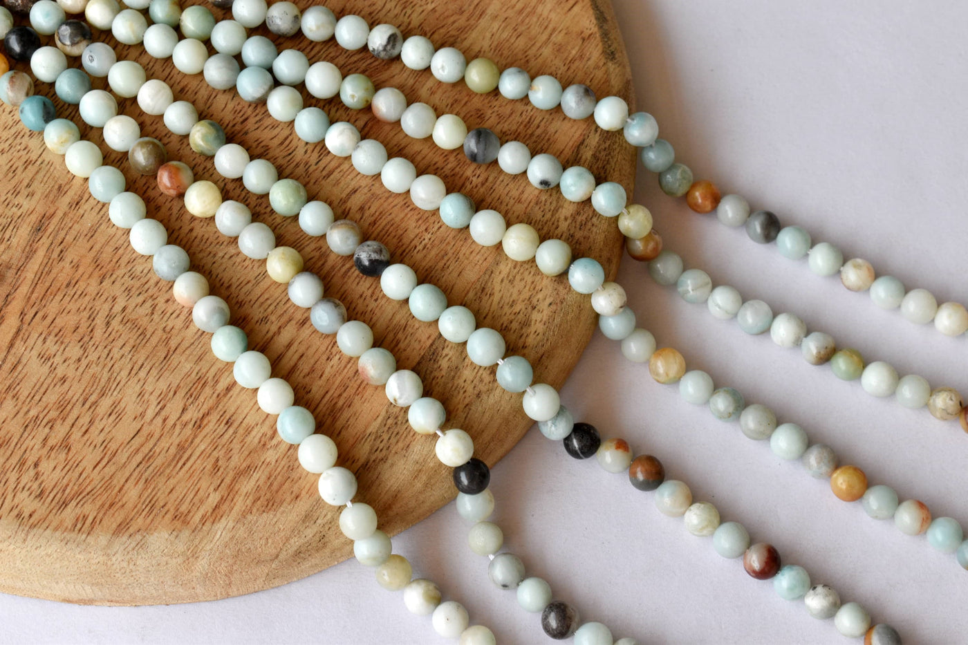 Multi Amazonite Beads, Natural Round Crystal Beads 4mm to 10mm