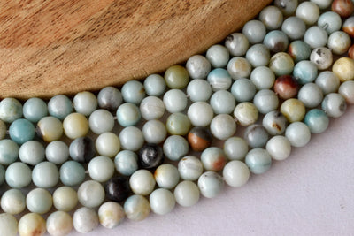 Multi Amazonite Beads, Natural Round Crystal Beads 4mm to 10mm