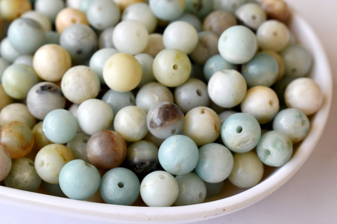 Multi Amazonite Beads, Natural Round Crystal Beads 4mm to 10mm