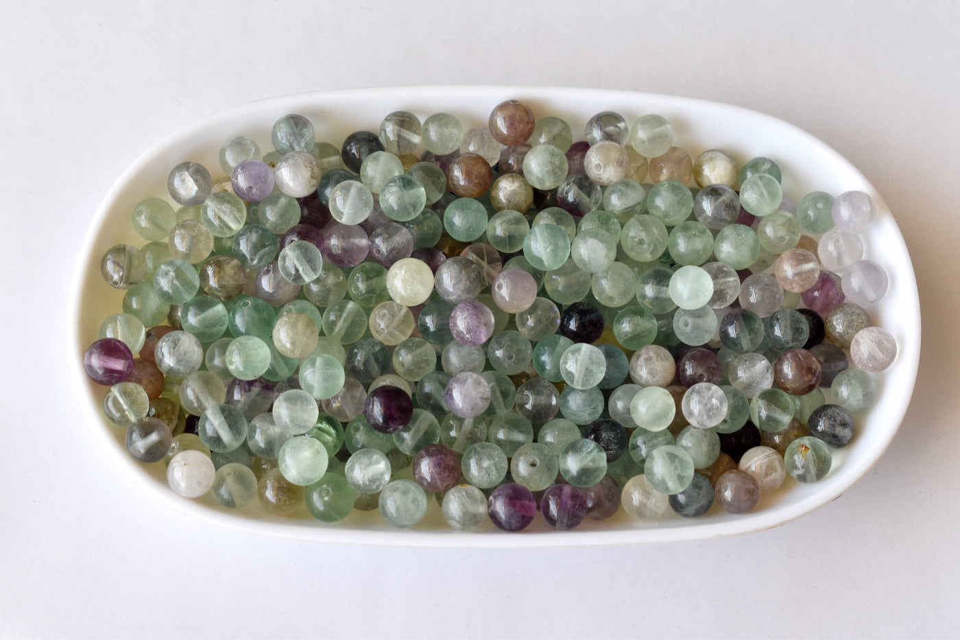 Multi Fluorite Beads, Natural Round Crystal Beads 4mm to 12mm