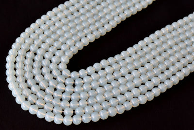 Opal Synthetic Beads, Natural Round Crystal Beads 4mm to 10mm