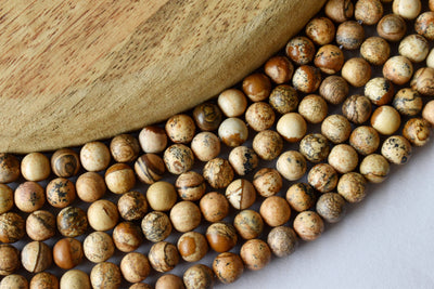 Picture Jasper Beads, Natural Round Crystal Beads 4mm to 12mm