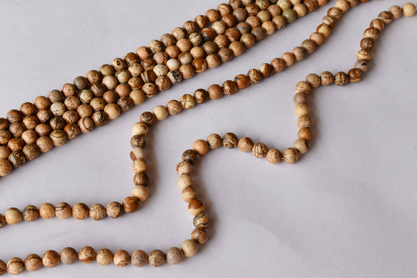 Picture Jasper Beads, Natural Round Crystal Beads 4mm to 12mm