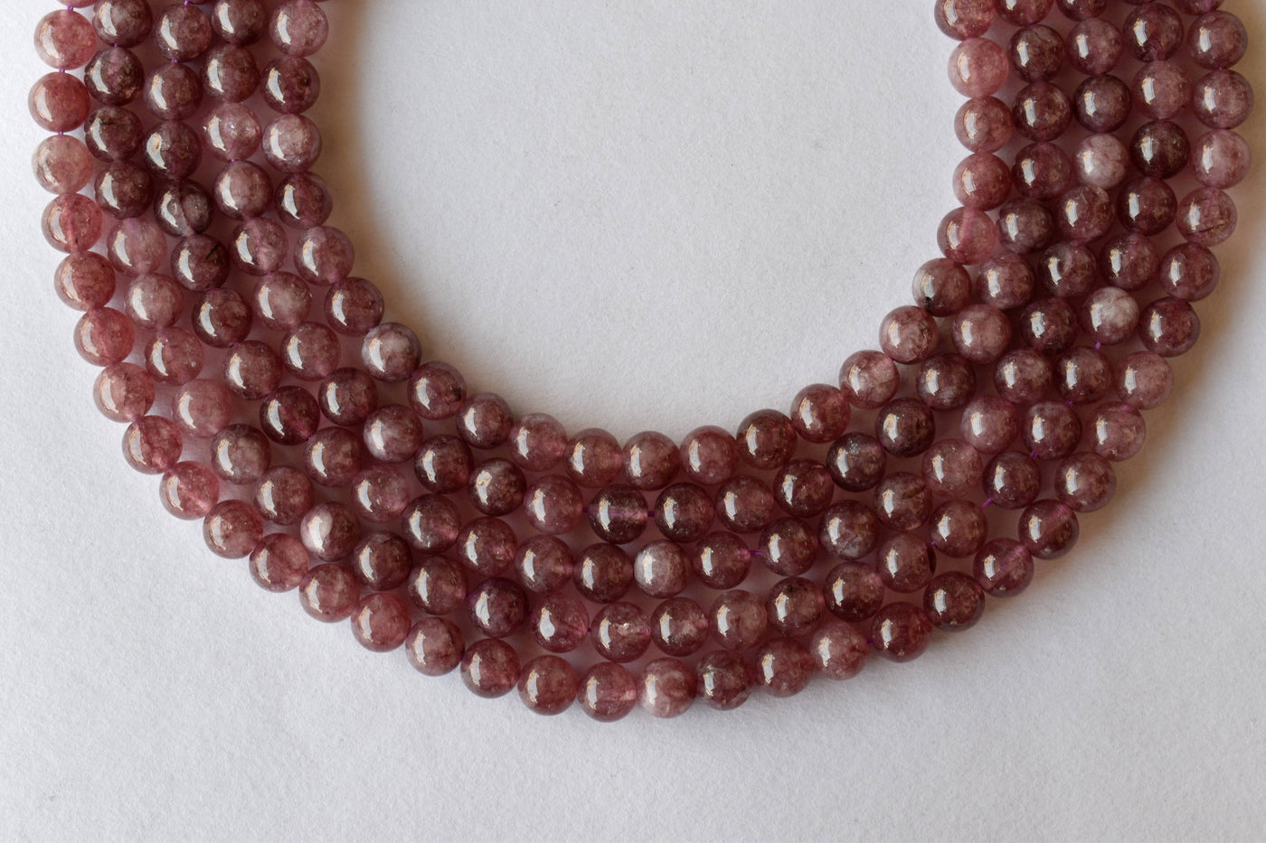 Pink Tourmaline Heated Beads, Natural Round Crystal Beads 4mm to 10mm