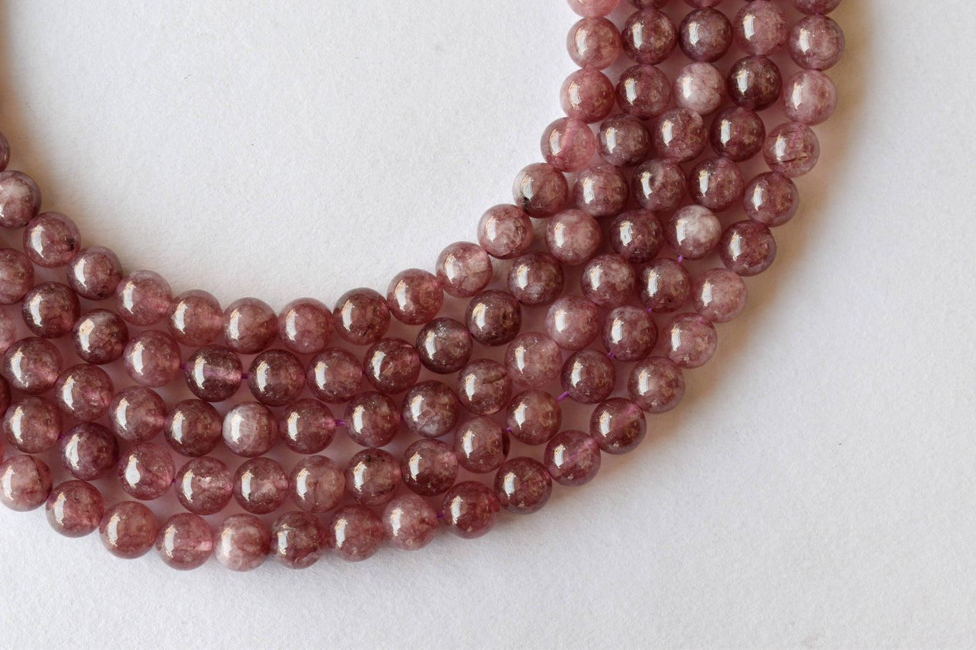 Pink Tourmaline Heated Beads, Natural Round Crystal Beads 4mm to 10mm