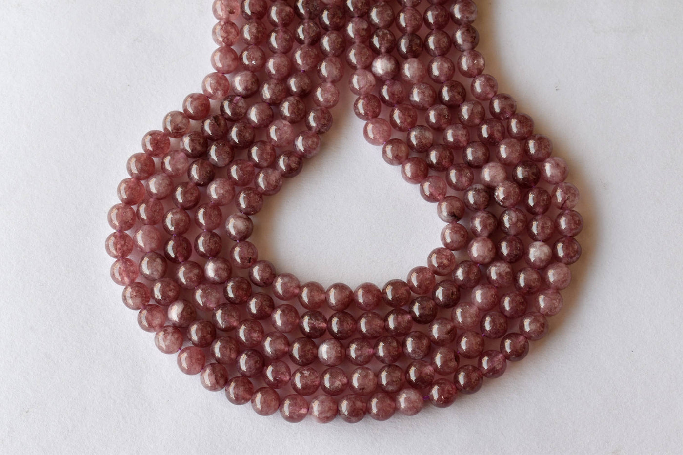 Pink Tourmaline Heated Beads, Natural Round Crystal Beads 4mm to 10mm