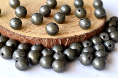 Pyrite Beads, Natural Round Crystal Beads 4mm to 10mm