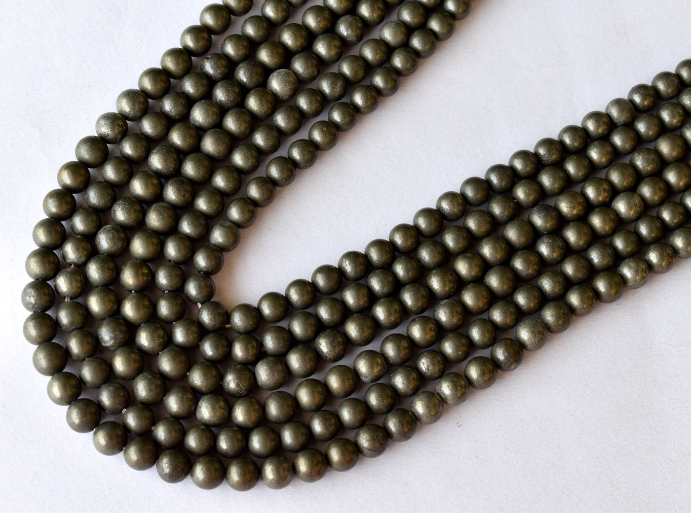 Pyrite Beads, Natural Round Crystal Beads 4mm to 10mm