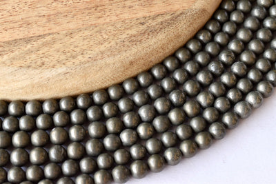 Pyrite Beads, Natural Round Crystal Beads 4mm to 10mm