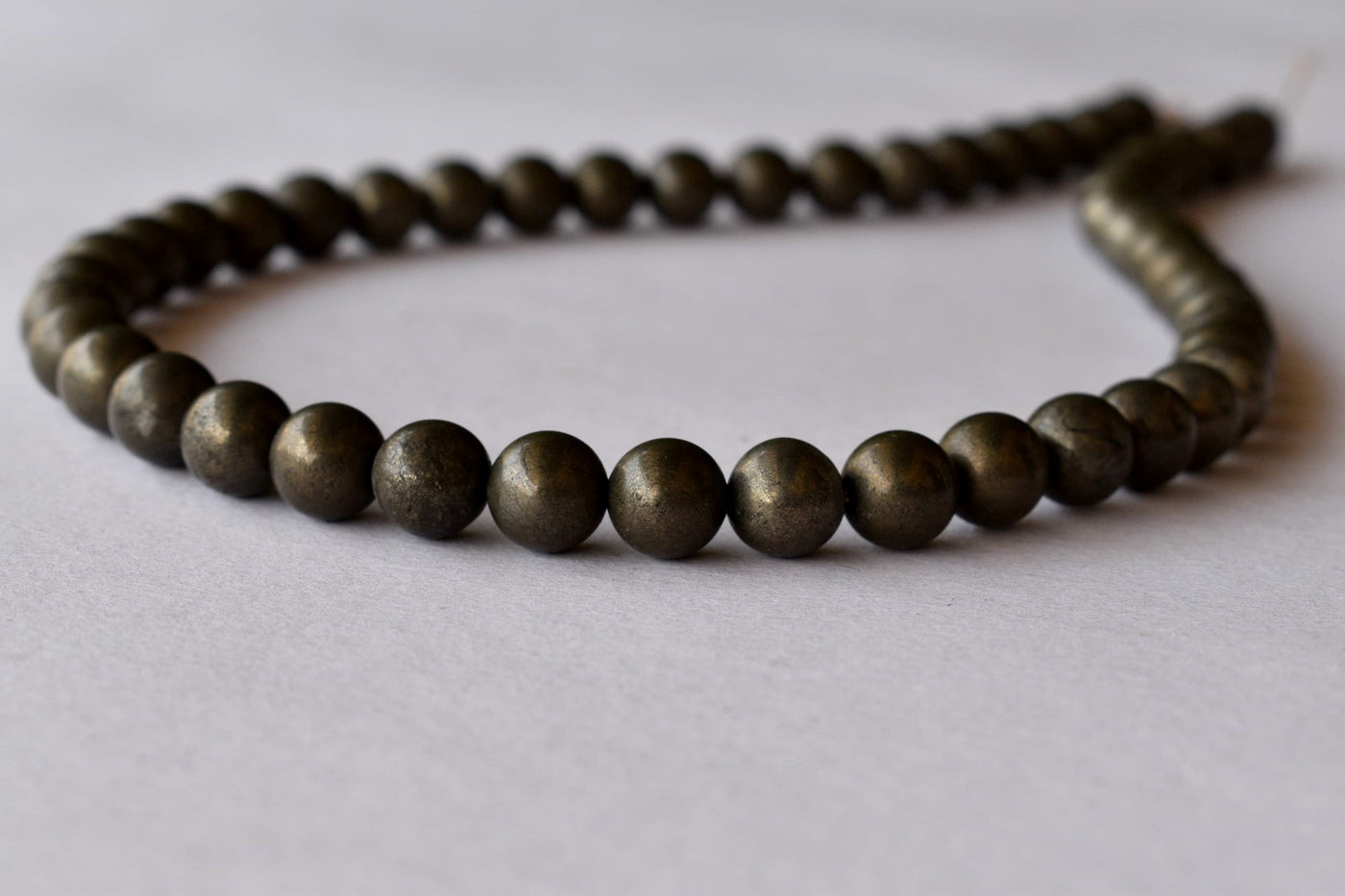 Pyrite Beads, Natural Round Crystal Beads 4mm to 10mm