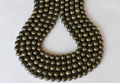 Pyrite Beads, Natural Round Crystal Beads 4mm to 10mm