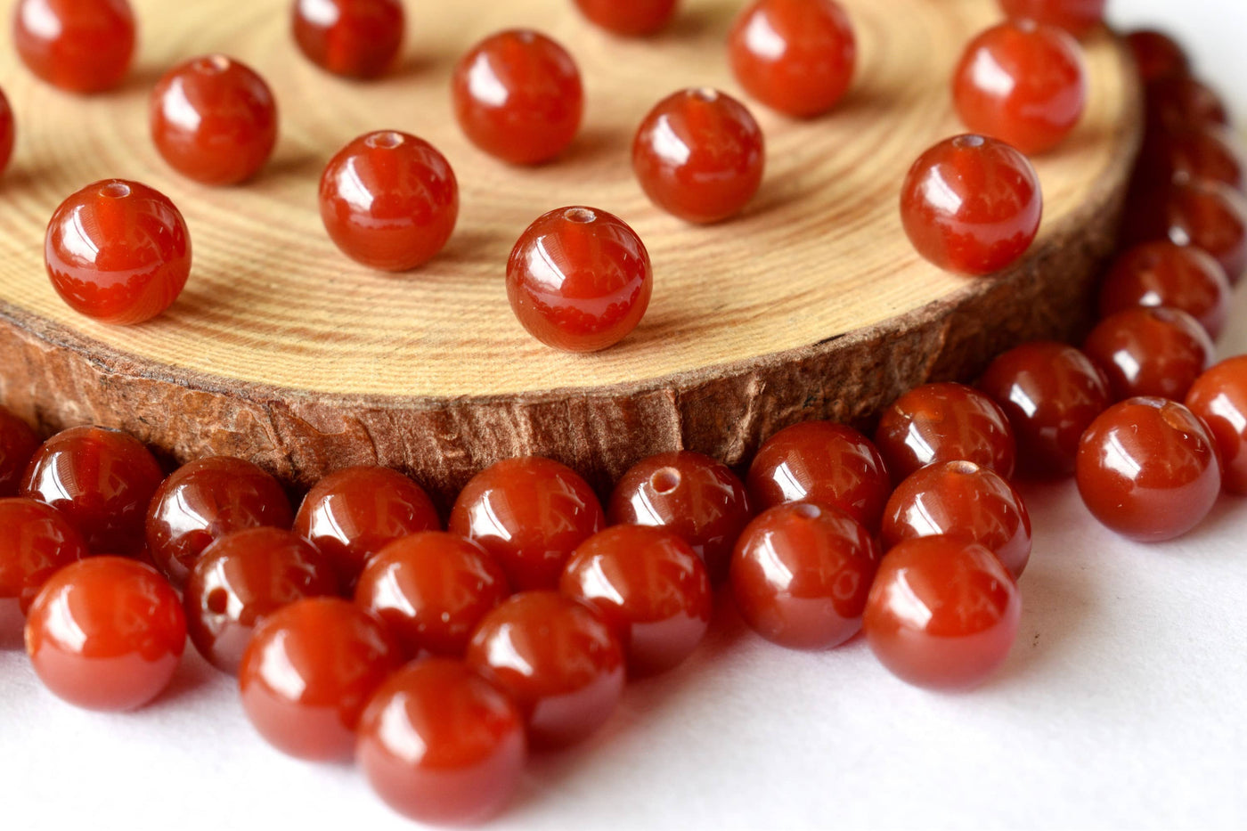 Red Onyx Beads, Natural Round Crystal Beads 4mm to 12mm