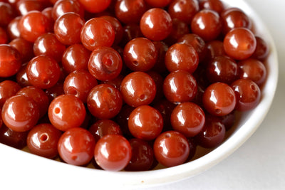 Red Onyx Beads, Natural Round Crystal Beads 4mm to 12mm