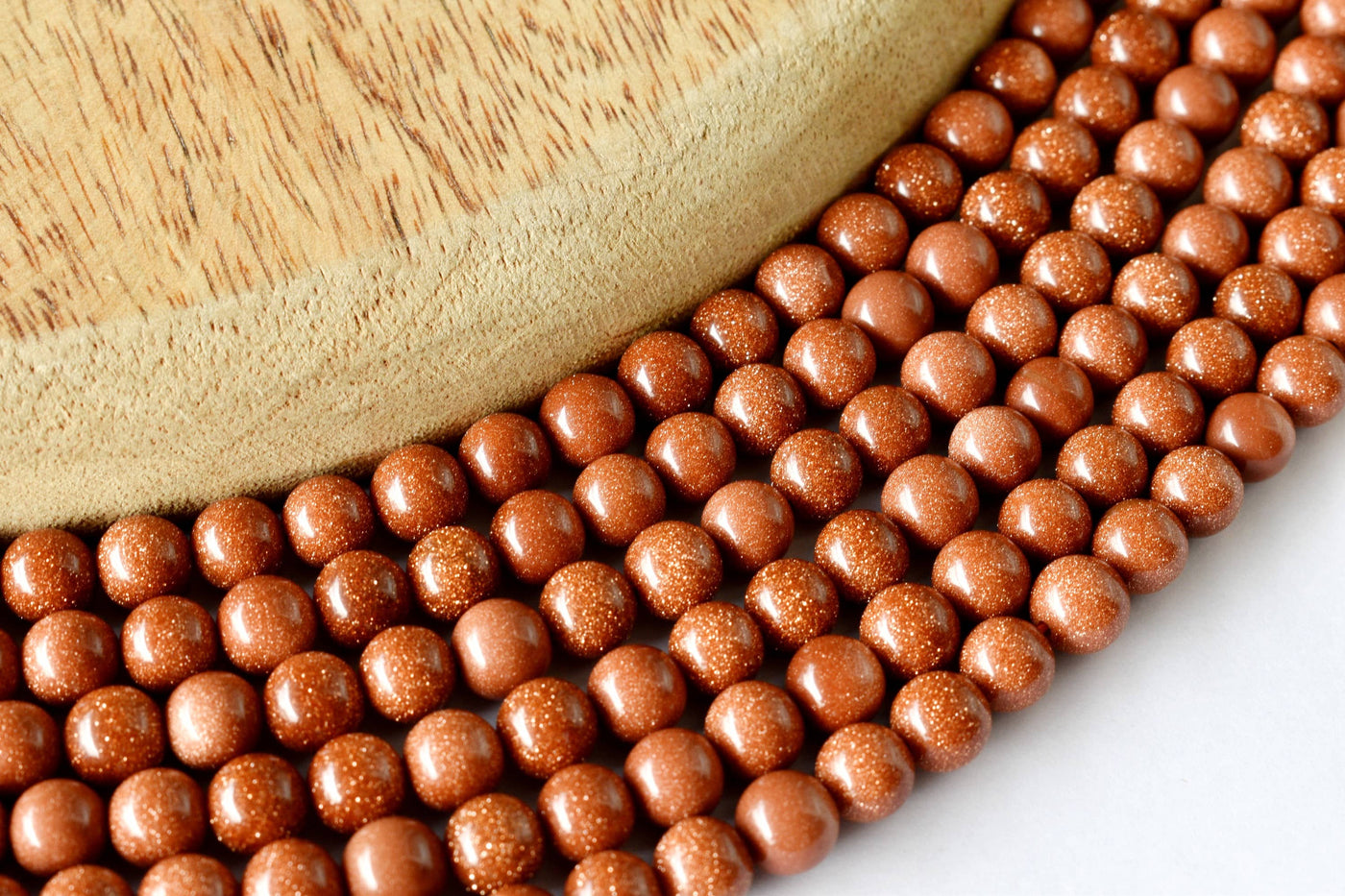 Red Sandstone Beads, Natural Round Crystal Beads 4mm to 12mm