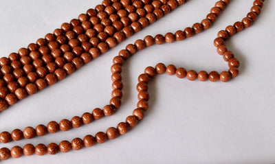 Red Sandstone Beads, Natural Round Crystal Beads 4mm to 12mm