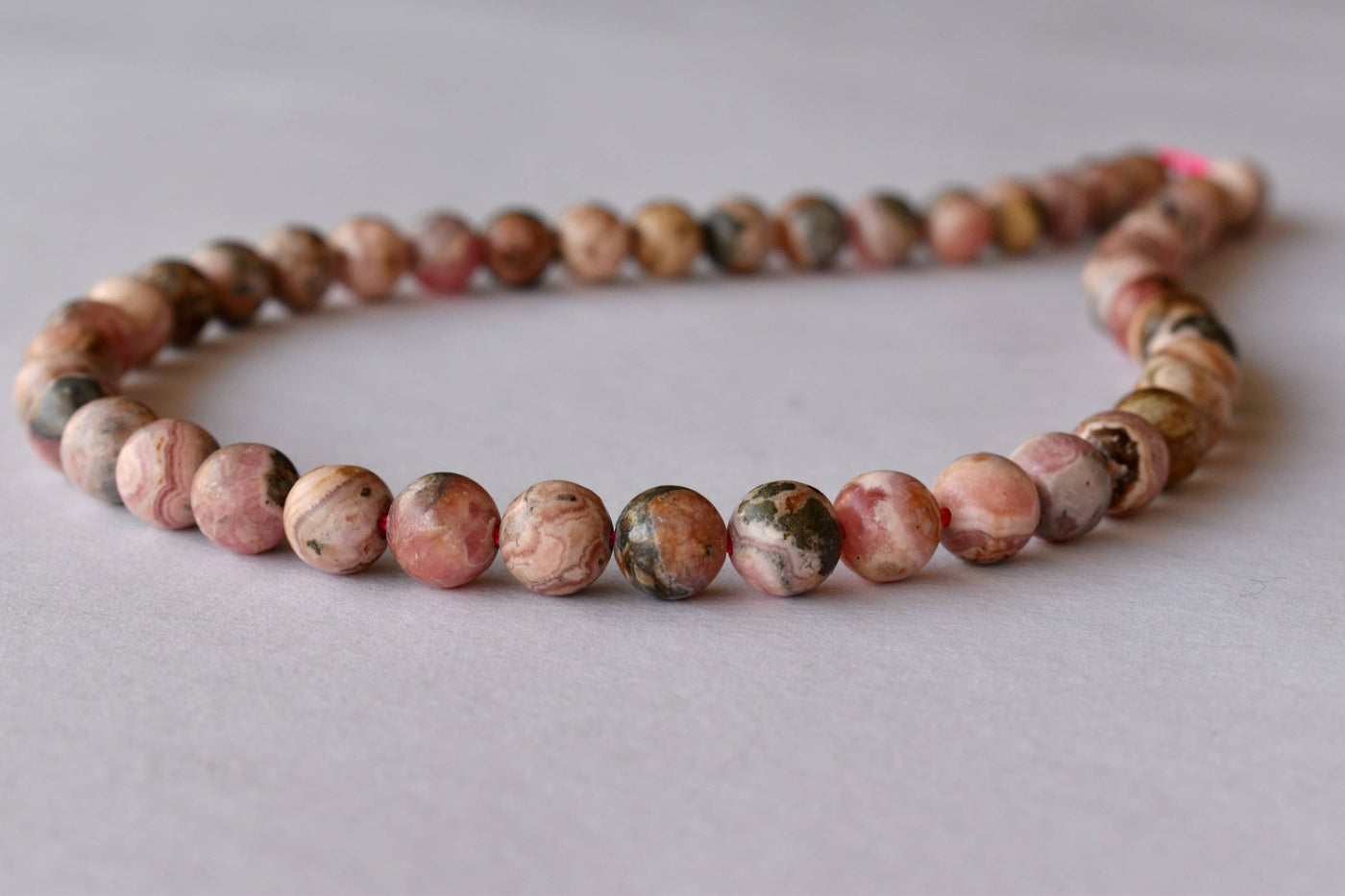 Rhodochrosite Beads, Natural Round Crystal Beads 4mm to 12mm