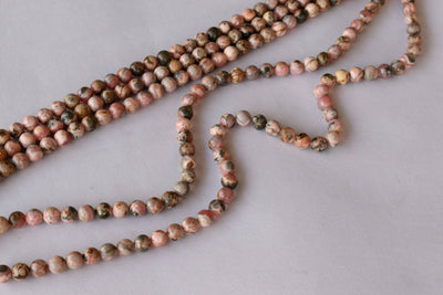 Rhodochrosite Beads, Natural Round Crystal Beads 4mm to 12mm